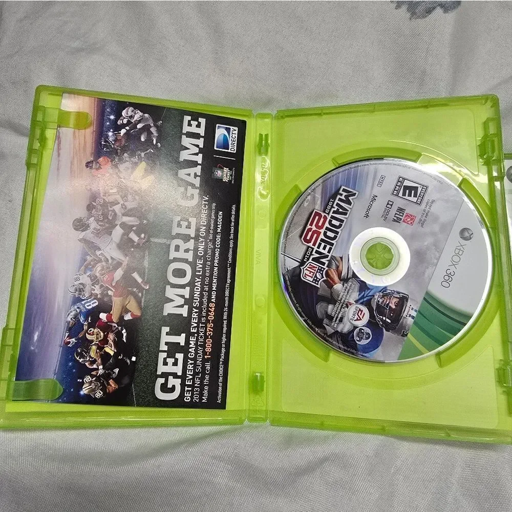 XBox 360 Madden 25 NFL EA Sports Video Game Stay At Home Entertainment Everyone